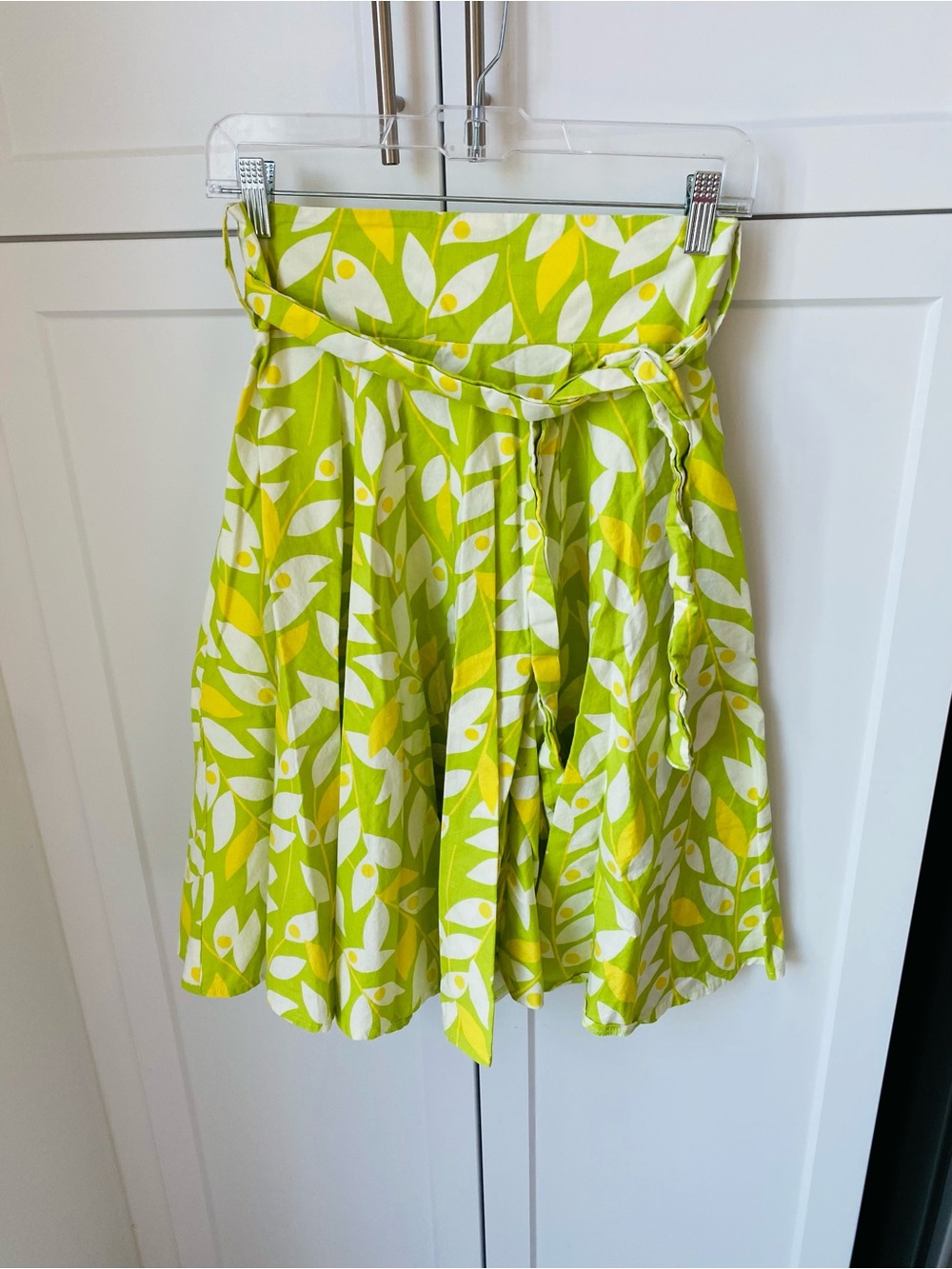 Shabby Apple midi skirt size 4 floral leave womens